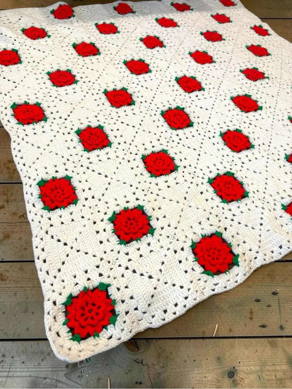 Handmade white crochet